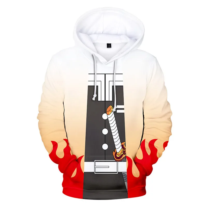 Толстовка с капюшоном Slayer Hashibira Inosuke стильная Свободная Kimetsu no Yaiba Agatsuma Zenitsu