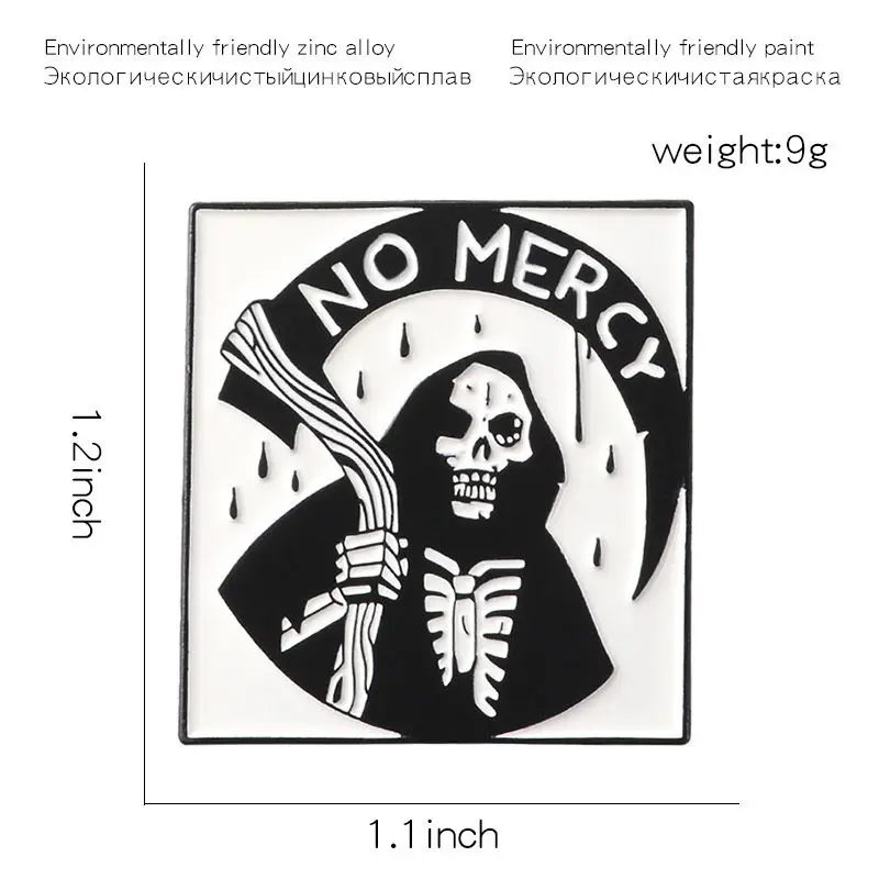 Новинка 2021 креативная крутая брошь из сплава бог смерти без милосердия для
