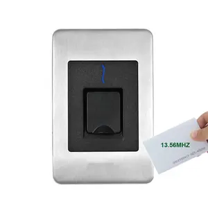 new ip65 waterproof zk rs485 biometric fingerprint reader access control rfid reader compatible with inbio access control system free global shipping