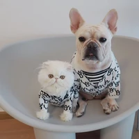 fashion brand dog cat cotton sweater for chihuahua cardigan outfit soft coat for french bulldog puppy jacket pet costume xs xxl