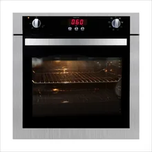 Bulit-in Ovens R012 New Touch Screen Oven Home Embedded Electric Oven Wind Grilled with Rotating Fork EF