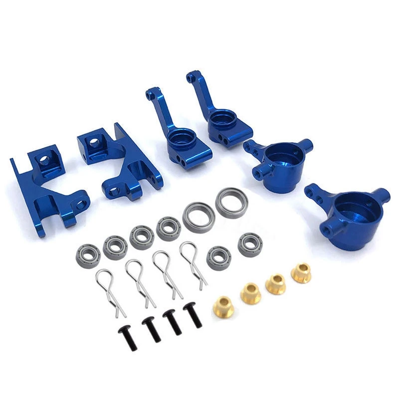 

New Steering Blocks Caster Blocks C-Hubs Stub Axle Carriers with Ball Bearings Replace for Traxxas 1/10 Slash 4X4 Parts