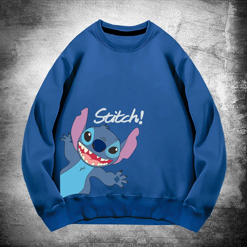 

2021 New Disney Stitch Hoodies Sweatshirts harajuku Autumn And Winter Men's clothing Male Loose Tops Casual Fashion hoodie