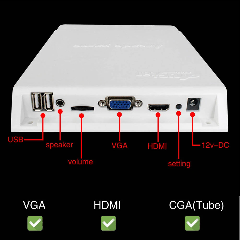 Игровая коробка с монетоприемником для детей 3D 2600 в 1 портативная PBC Jamma
