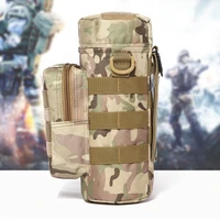 molle outdoors tactical shoulder bag water bottle pouch kettle waist back pack