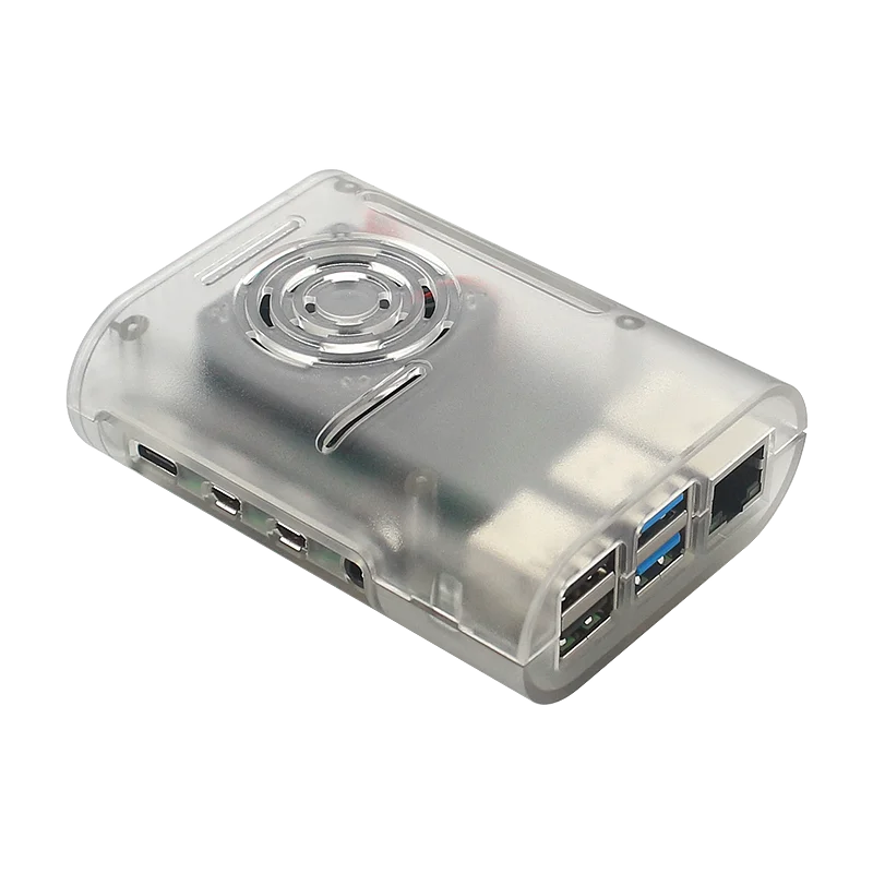 Чехол Raspberry Pi 4 ABS черная прозрачная коробка пластиковый защитный корпус
