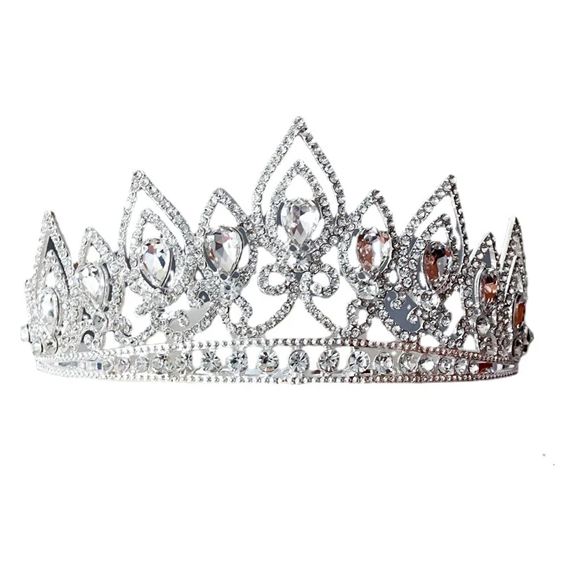 

Bride Birthday Wedding Dress Crown Korean Style Accessories European Style Luxury Baroque Crown Headdress Super Fairy