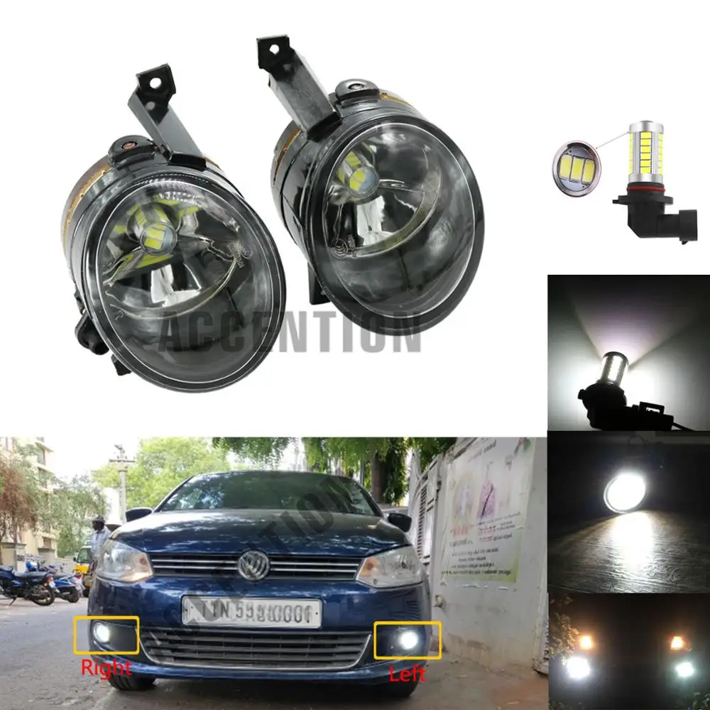 Автомобильный светодиодный светильник для VW Polo Vento седан 2011 2012 2013 2014 2015 2016 спереди