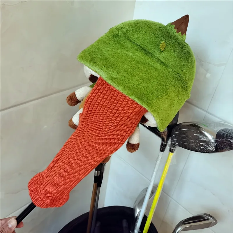 

MHW Elu Cat Driver Head Cover Plush Golf 460 Wood Headcover Golf Club Accessory For Man Women