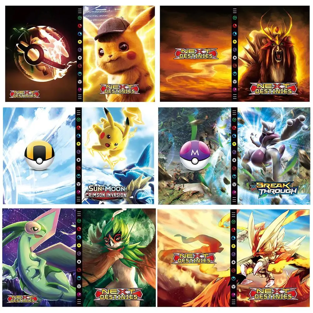 

2021 Big Size Holder Album Card Toys Collections Pokemon Cards Album Book Top Load List Binder For Children Gift
