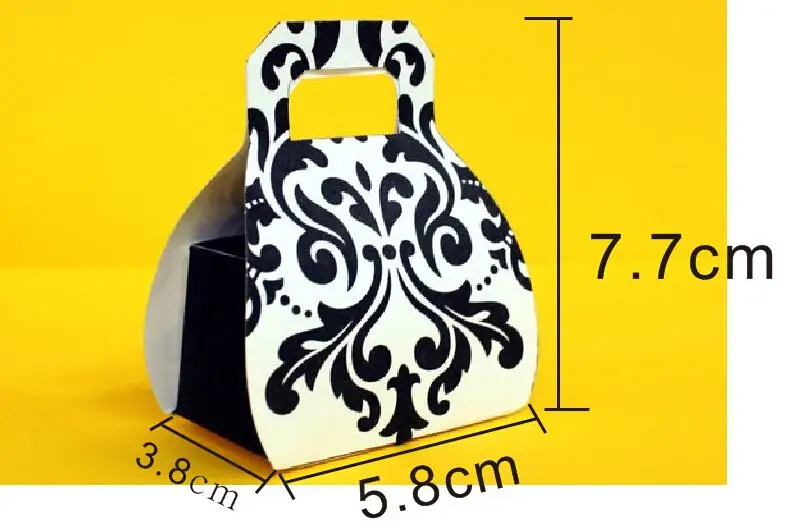 5 8 см * 7 (H) мини-сумка Дамаск Свадебная конфетная коробка Гостевая подарочная