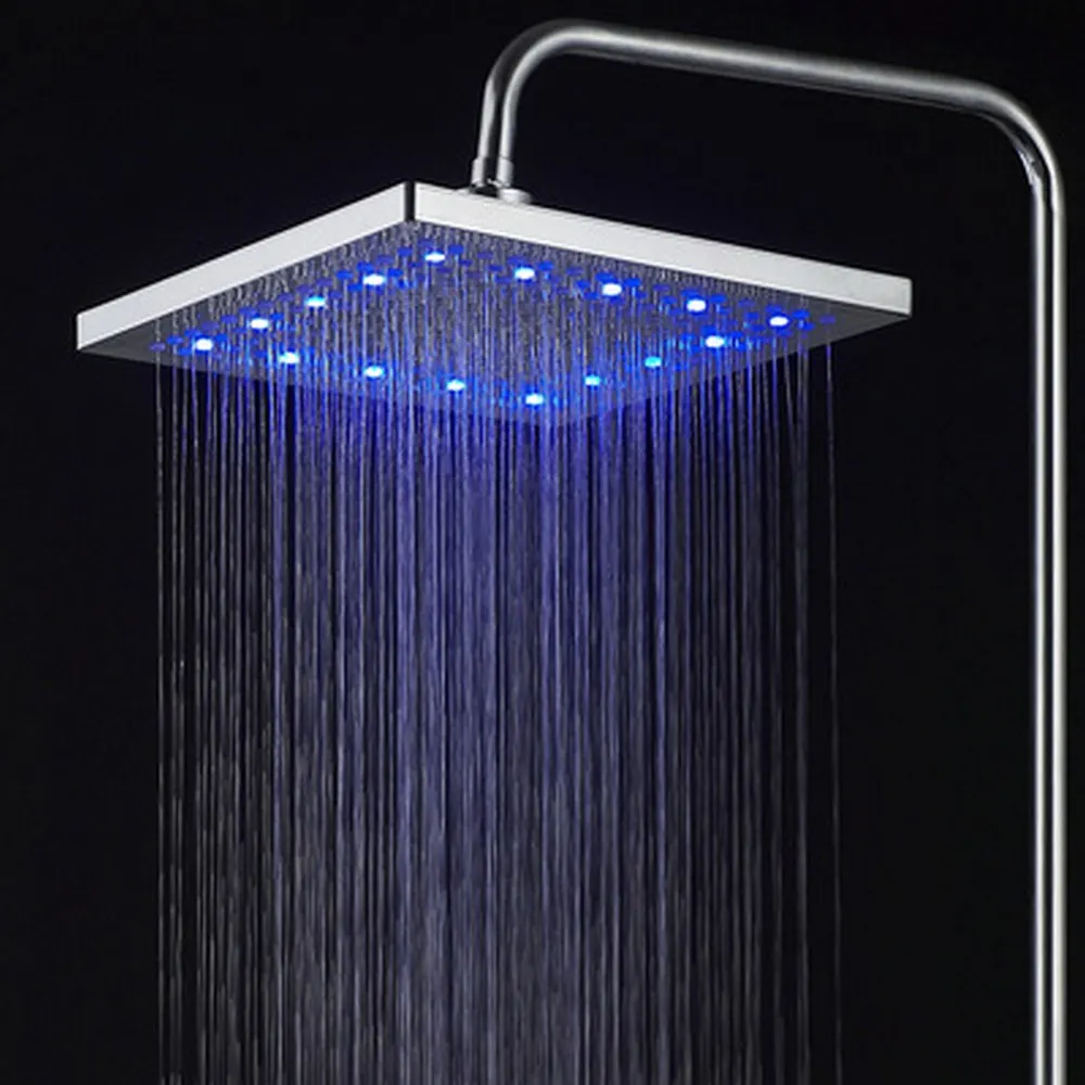 

Safe and Environmentally Friendly ABS Square Three-color Temperature-controlled Color-changing Shower (simple Design)