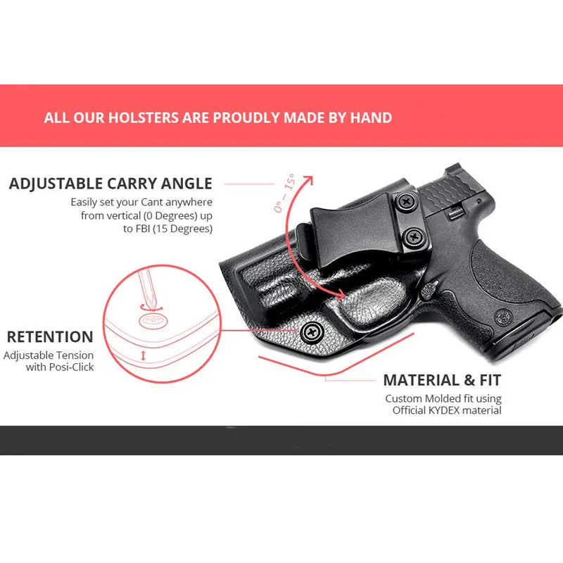 Скрытая внутренняя кобура Kydex для IWI Jericho 941 F9 FS полноразмерная стальная рама IWB