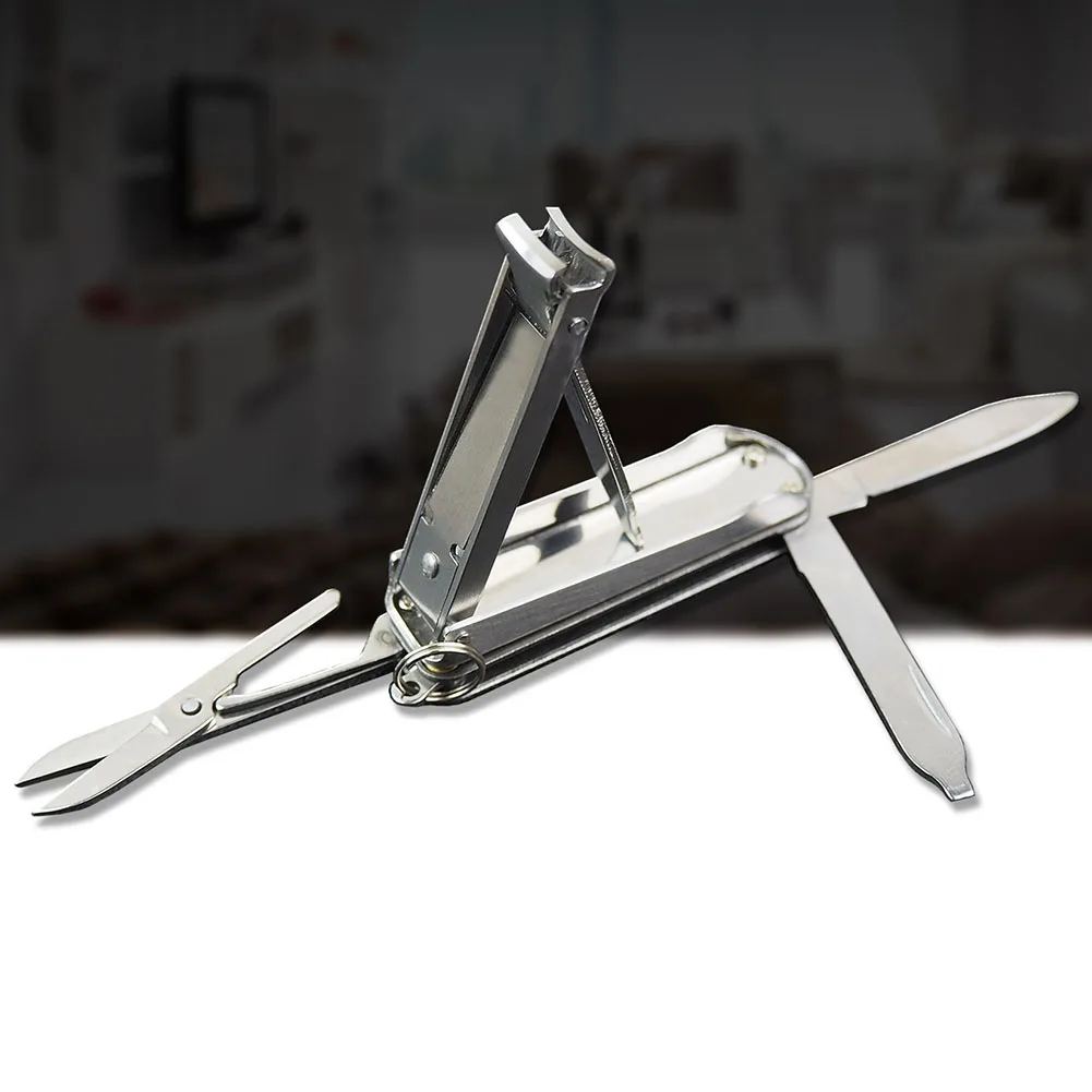 Портативная машинка для стрижки ногтей из нержавеющей стали|Ножницы и триммеры| |