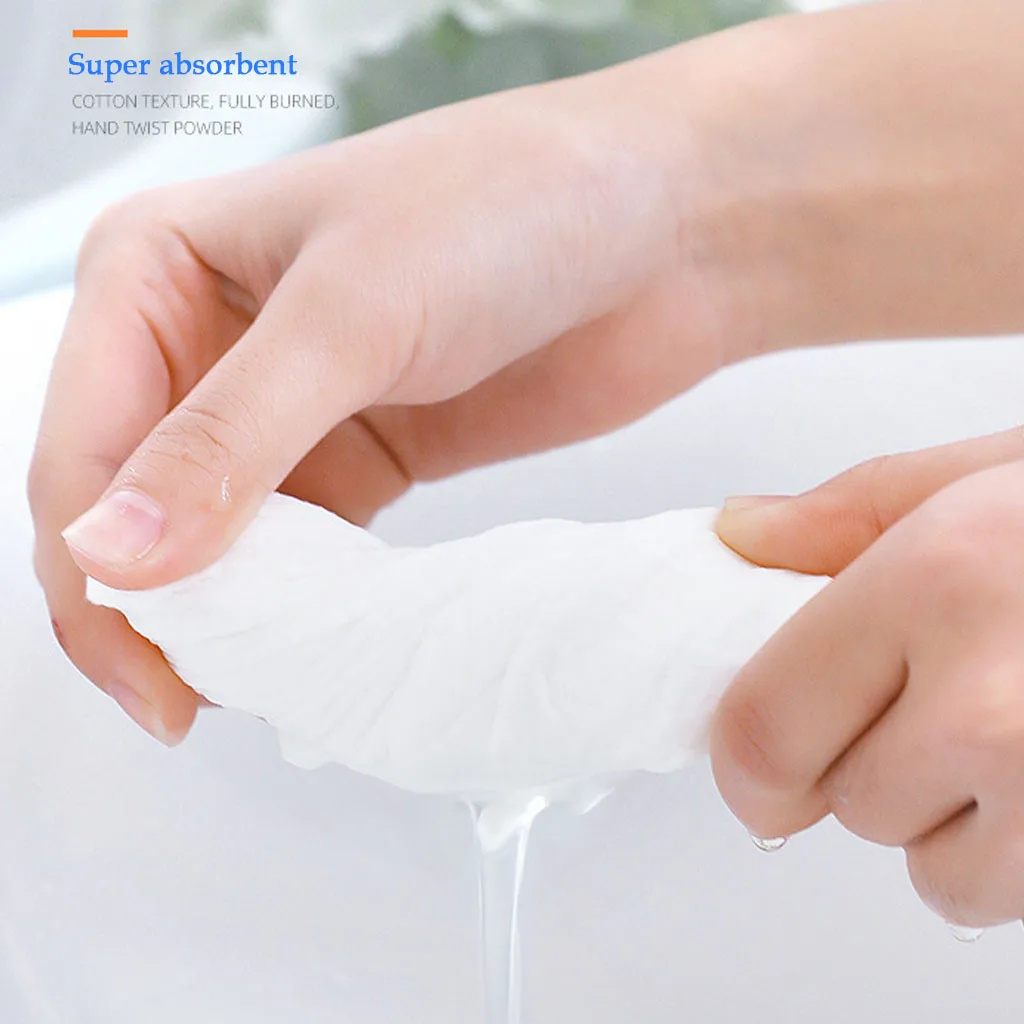 Хлопковое одноразовое полотенце для путешествий мягкое чистое косметическое