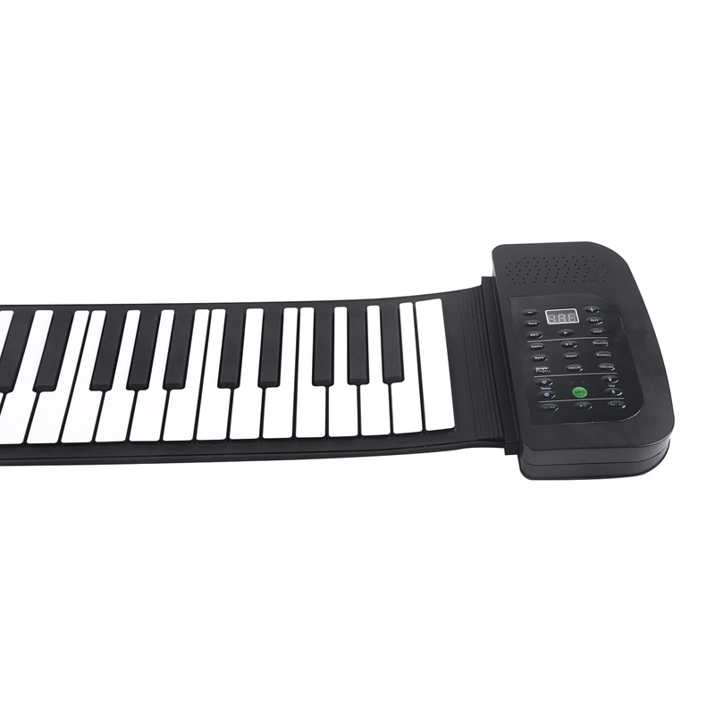 

88Keys Roll Up Electronic Flexible Piano Rechargeable Silicone Keyboard Built-in Speaker Supports MIDI Bluetooth/Us Plug