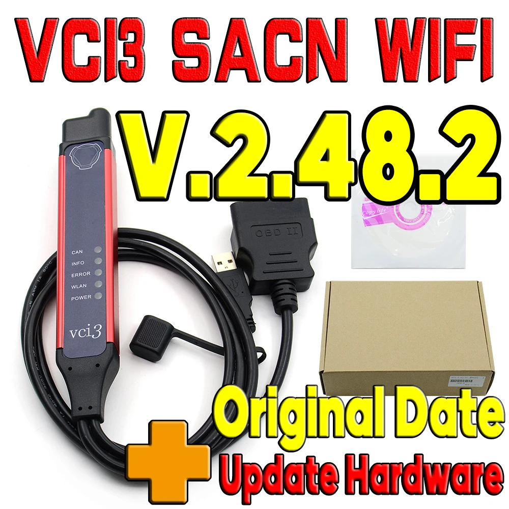 2021 Новый VCI3 V2.48.2 резиновые уплотнительные кольца прокладки + большой кабельный SDP3