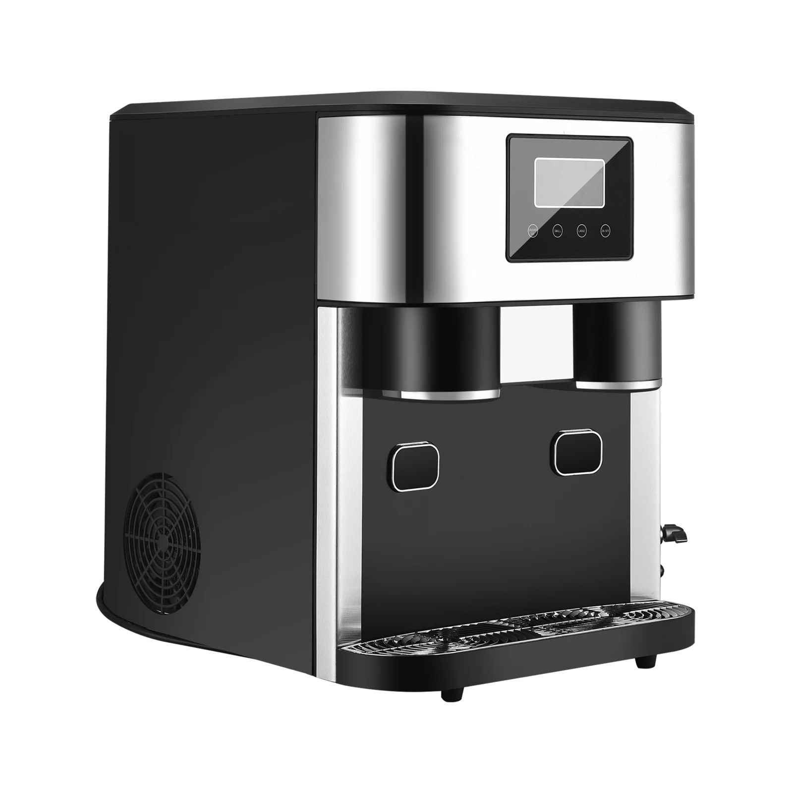 

EU UK US Stock 3 in 1 Ice Maker Multifunctional Automatic Ice Maker Water Dispenser Ice Crusher LCD Display for Home Office Tea