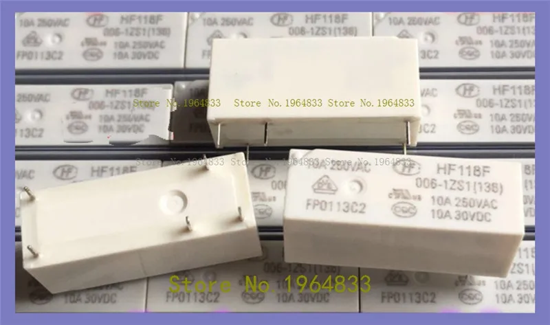 

HF118F 006-1ZS1 6V 10A