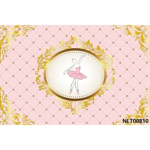 Yeele Baby 1st Birthday Backdrop Girl Princess Baby Shower Золотая Корона розовая пользовательская фотография Виниловый фон для фотостудии - Цвет: NLT00810