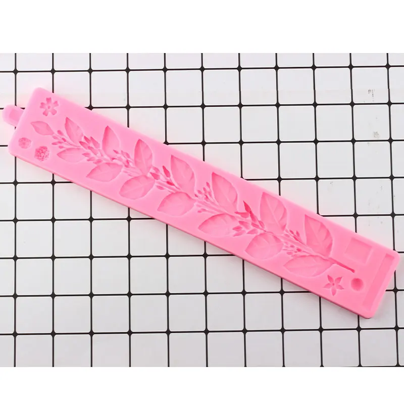 Цветок листья лоза торт границы силиконовые формы свадебный украшения