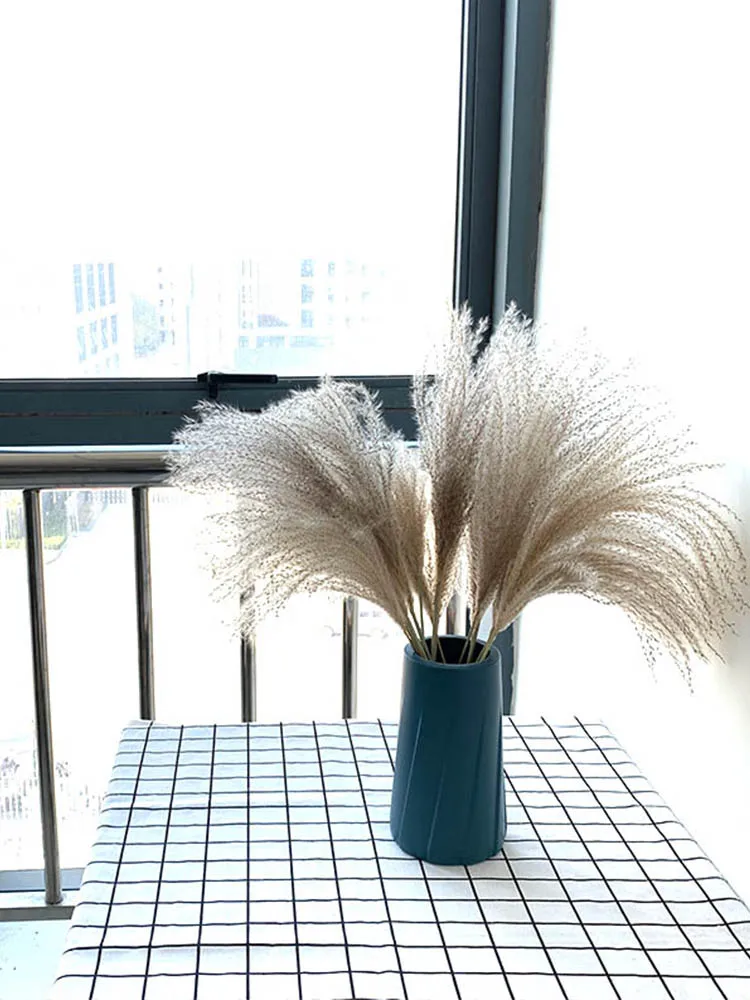 Pampas Трава Декор Белый Розовый цвет свадебные цветы натуральные растения сушеные