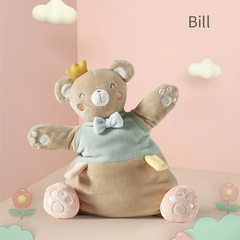 Bill BabyGo детское успокаивающее полотенце, мягкая плюшевая комфортная игрушка, спящий артефакт, животное, медведь, слон, комфортная Детская кукла, игрушка - Цвет: Bill
