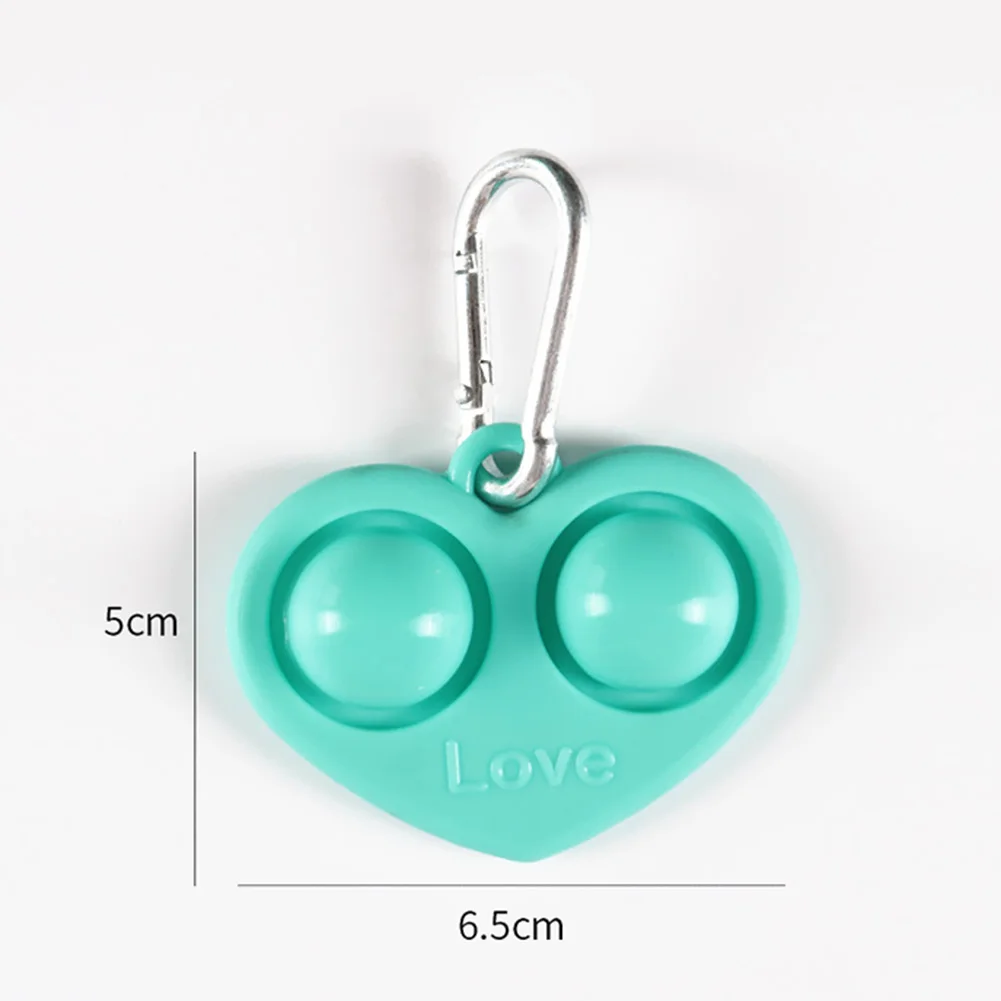

Children Fun Pressure Reduction Toy Mini Finger Push Pops Bubble Sensory Keychain Antistress Puzzle Interactive Toy