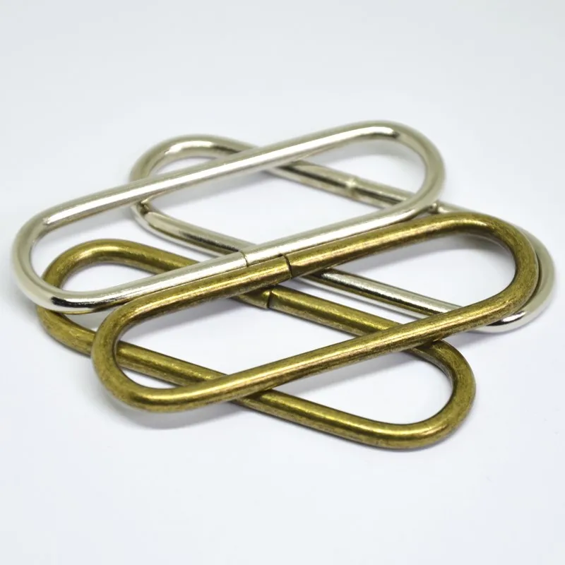 Металлическое кольцо Серебряный антикварный бронзовый овальный пряжки DIY