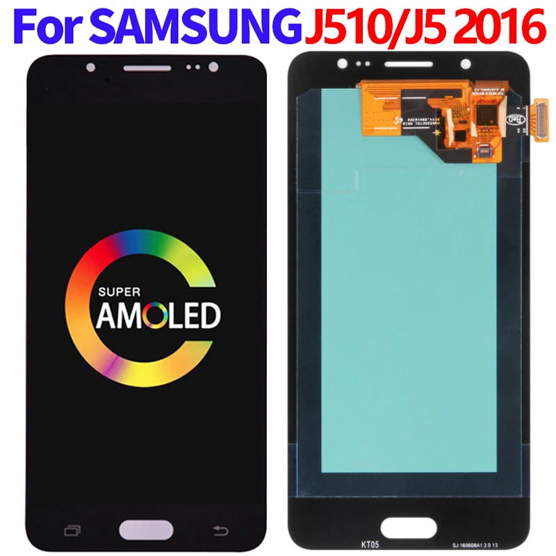 

100% протестированный AMOLED жк-дисплей для SAMSUNG Galaxy J5 2016 J510 J510F J510FN J510M J510H, жк-дисплей с сенсорным экраном и дигитайзером в сборе