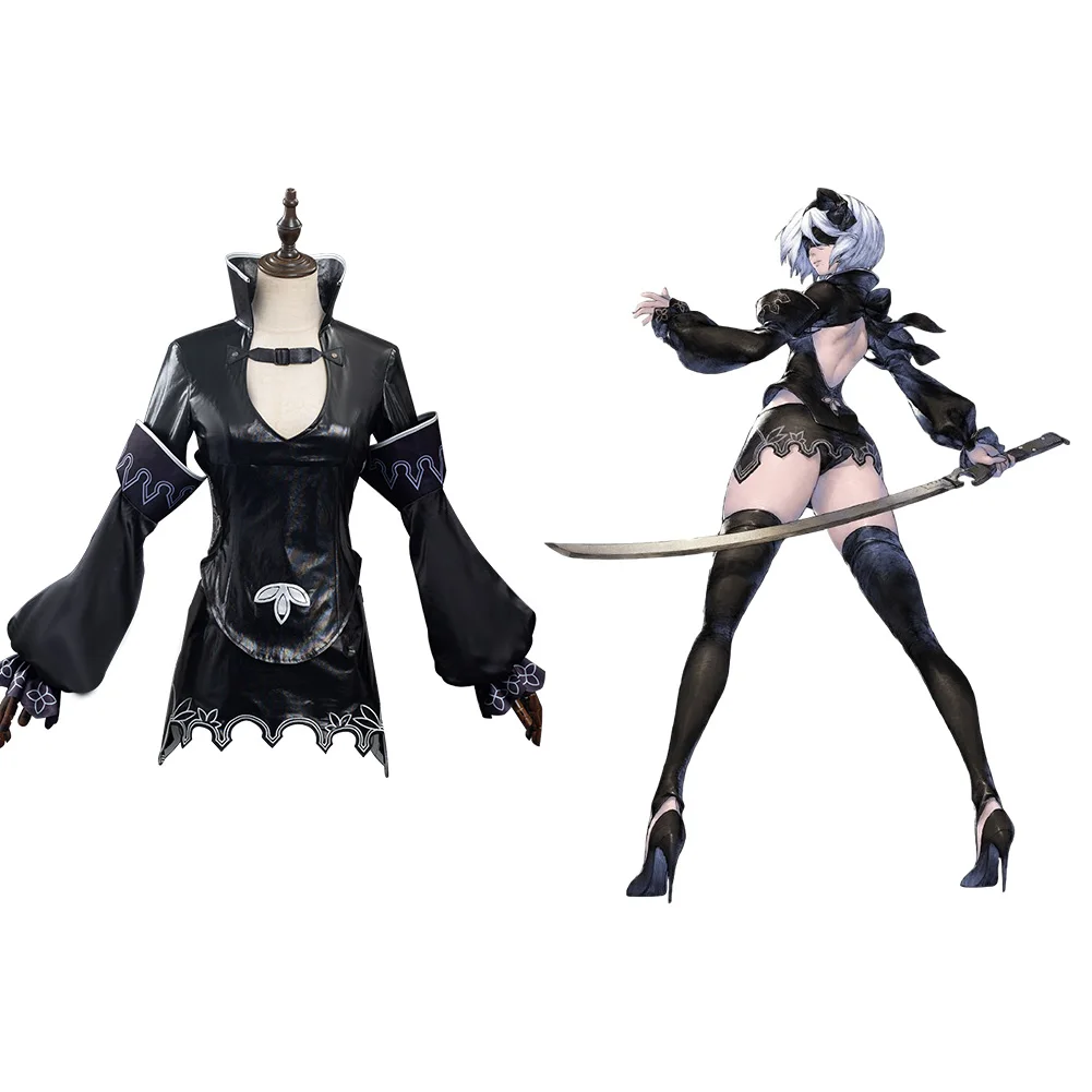 

NieR Re[in]carnation 2B Cosplay Costume Outfit Dress Halloween Carnival Suit