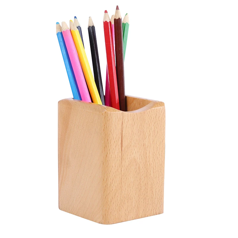 Натуральный деревянный держатель для ручек из Букового орехового дерева