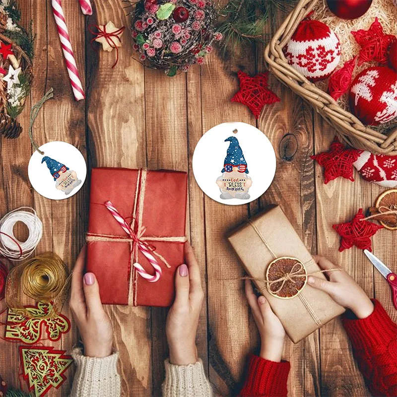 Подвеска деревянная в виде Санта-Клауса снеговика | Дом и сад