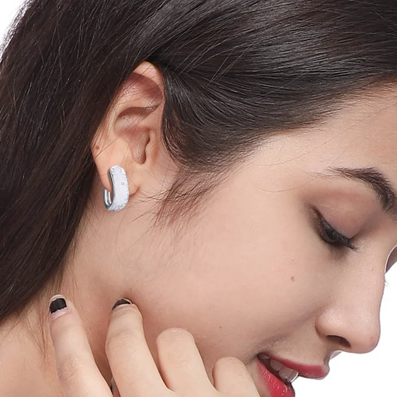 Женские серьги серебряного цвета с белым цветком и фианитом|Серьги-гвоздики| |