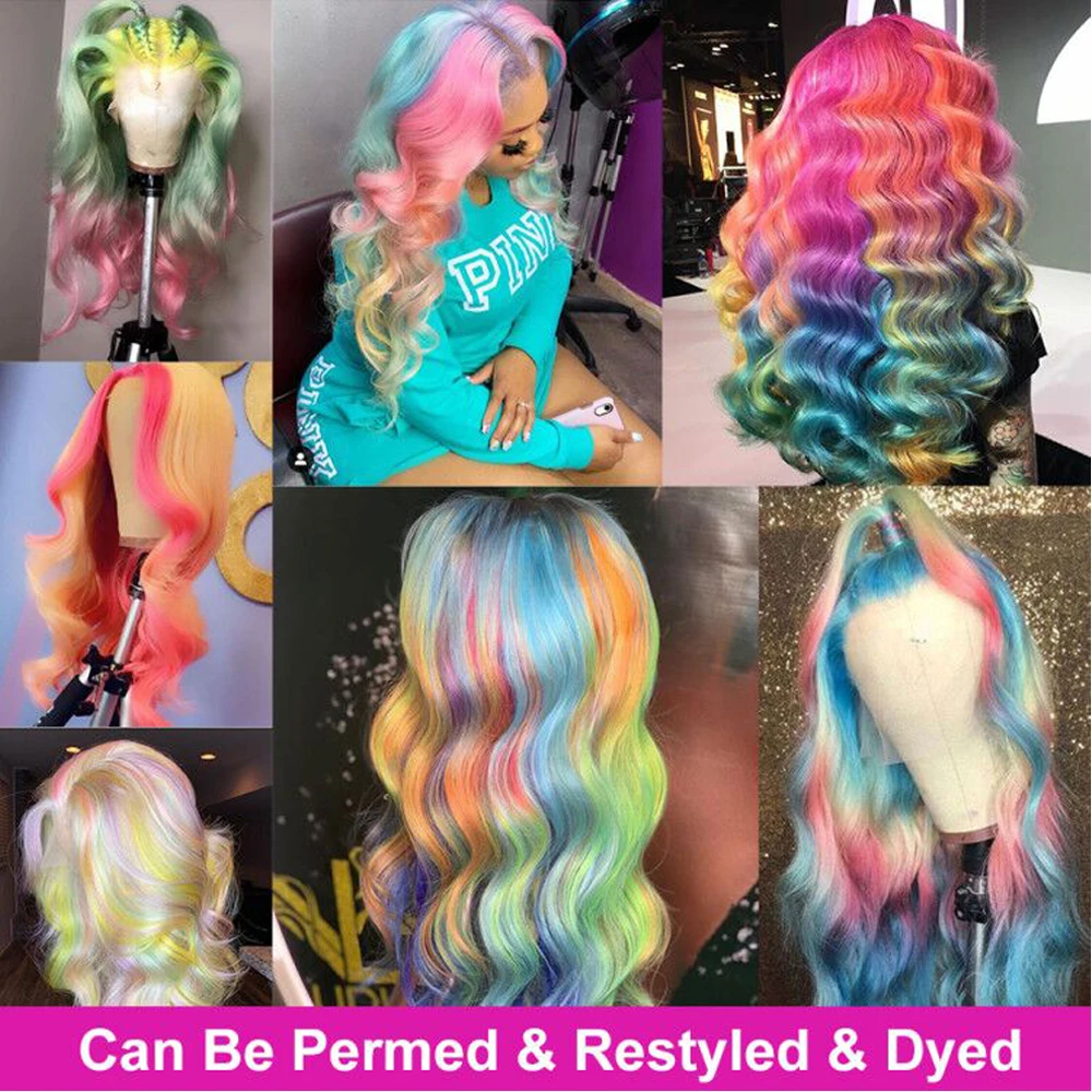 Mesariel 613 Blonde Remy 4*4 Brazilian Body Wave Lace Front Wigs Pre Plucked With Baby Hair Long Human Closure | Шиньоны и парики