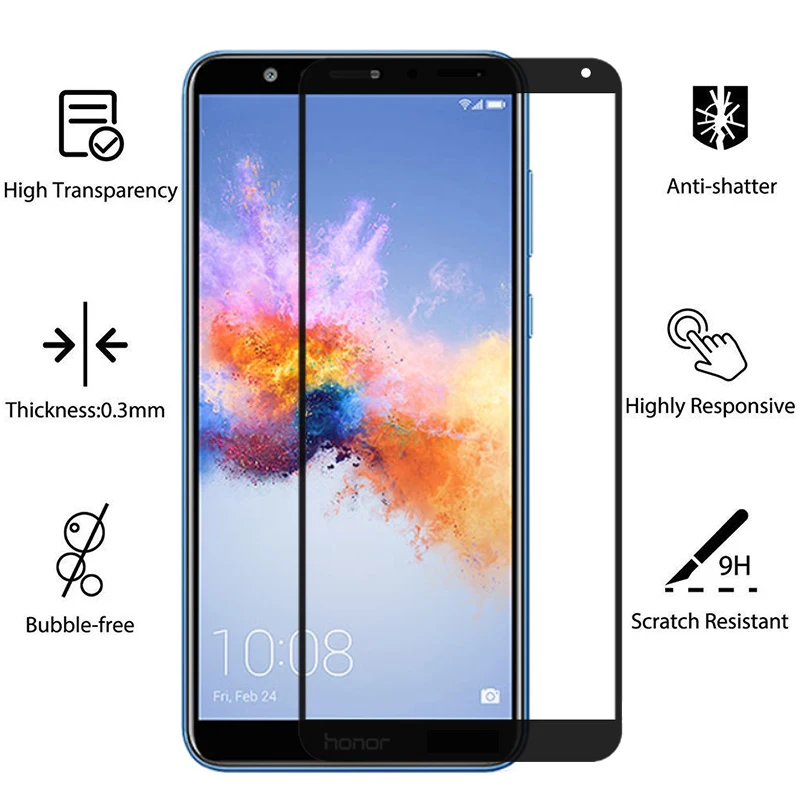 Чехол для honor 7 s 7x 7a 7c pro защита экрана закаленное стекло huawei x a c защитный чехол