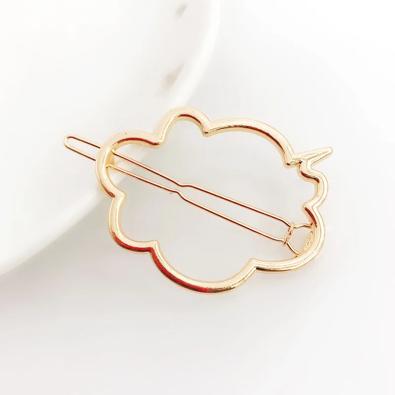 Модные женские аксессуары для волос заколка со звездами металлическая с