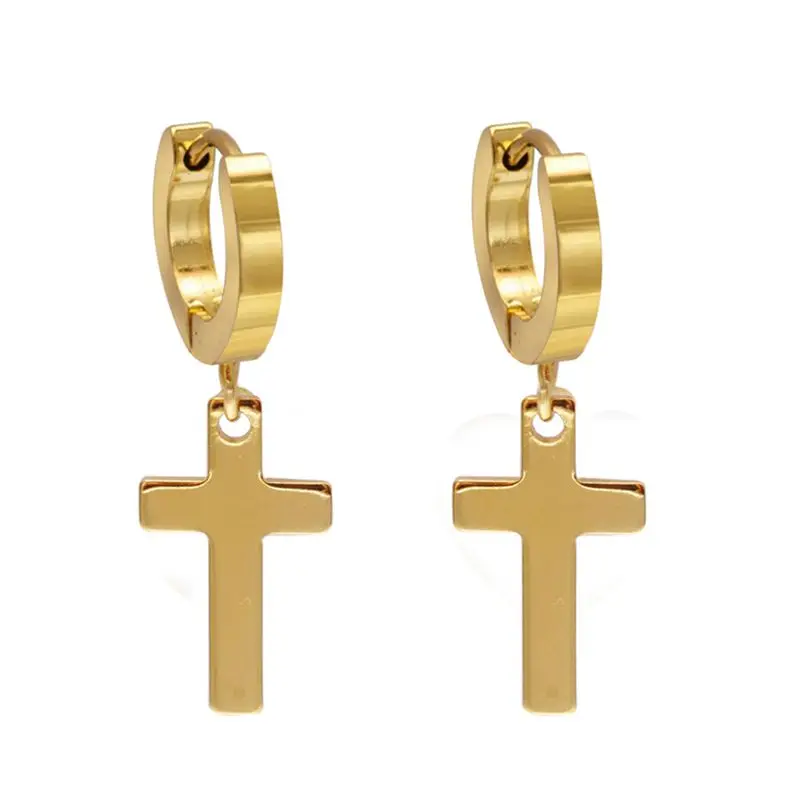 Серьги кольца из нержавеющей стали круглые металлические украшения для женщин и