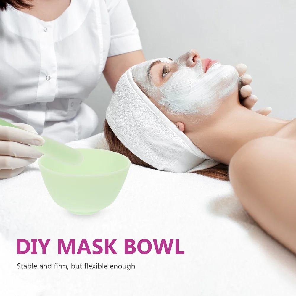 

5pcs DIY Face Mask Mixing Bowls Silicone Bowl 10pcs Mask Mixing Sticks