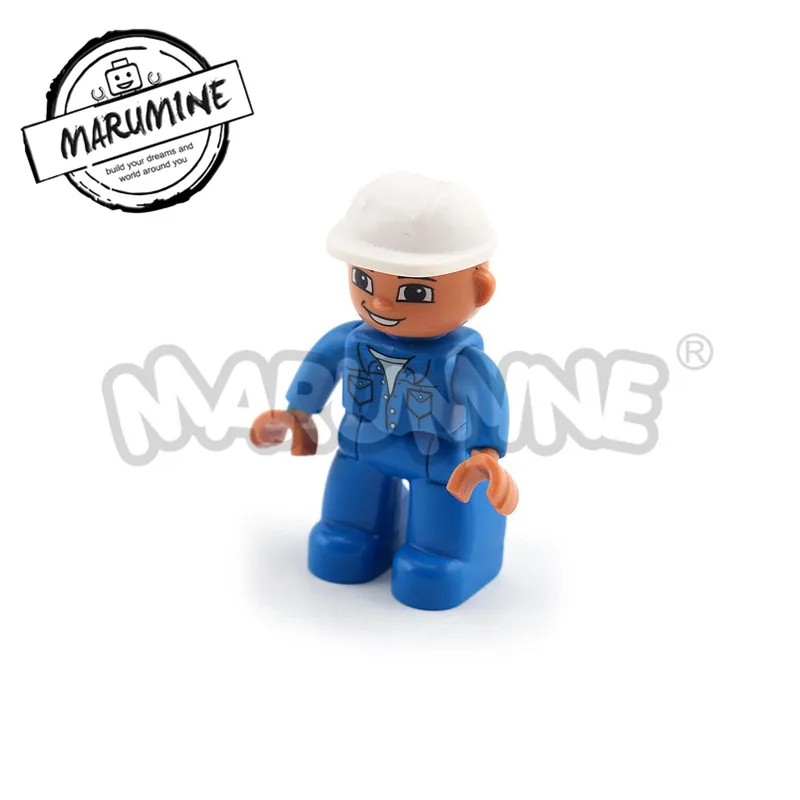 1 pcs MARUMINE Duplo блочные фигурки 13 видов карьера аксессуары большие кирпичи части Дети Развивающие игрушки DIY для игр - Цвет: 1 pcs