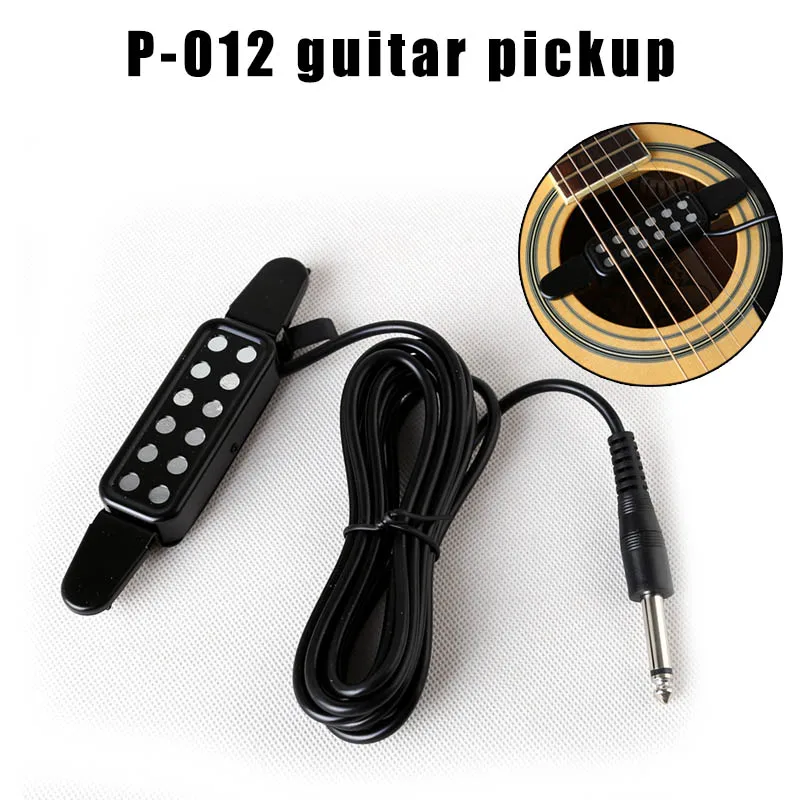 

Акустическая гитара Пикап микрофон провод звук 12 отверстие портативный для музыкального инструмента HB88