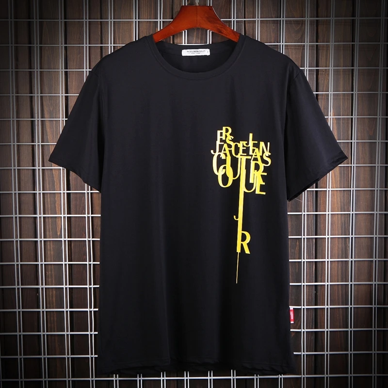 

Oversized Men's T-Shirt Red Letter Plus Extra Large Loose Short Sleeve Tee shirt O-Neck Summer Clothing 6xl 7xl 8xl#6128