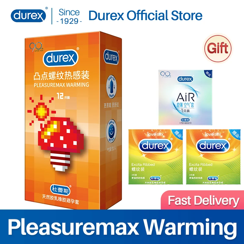 Презервативы Durex большого размера в рубчик и горошек презервативы для пениса