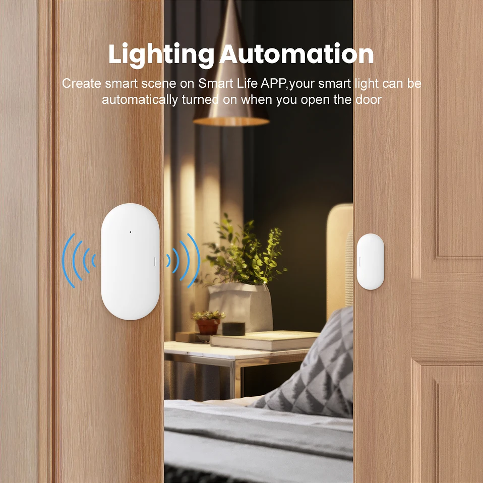 Датчик двери и окна AVATTO Tuya Zigbee 3.0 беспроводное соединение умный мини-датчик