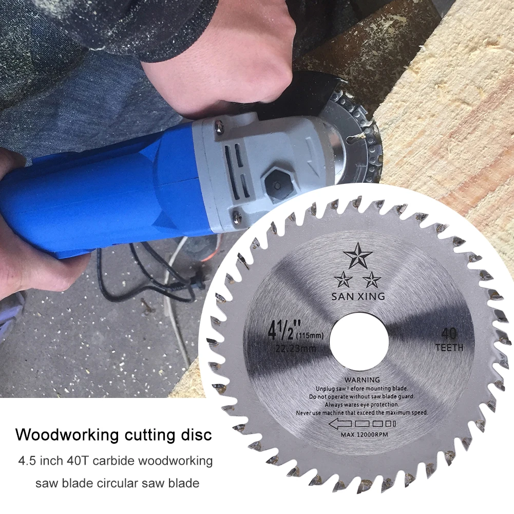 

4.5 inch Wood Saw Blades Cemented Carbide Woodworking Cutting Disc Circular Multi-function Cutting Tool for Carpentry