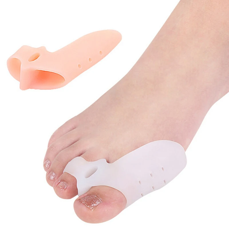 

2Pcs Ease Pain Silicone Bunion Toes Corrector Orthotics Hallux Valgus Straightener Separator Foot Care Tool