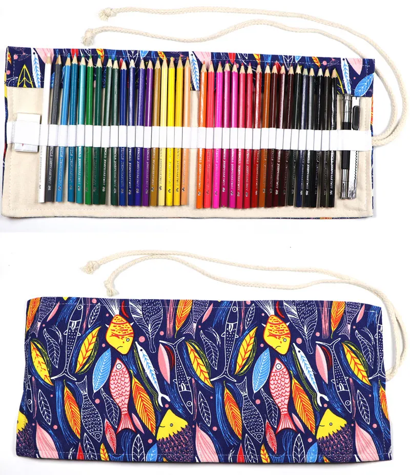 48/72 colors water-soluble pencil set 72 hole pen curtain oily student art wooden painting color | Канцтовары для офиса и дома