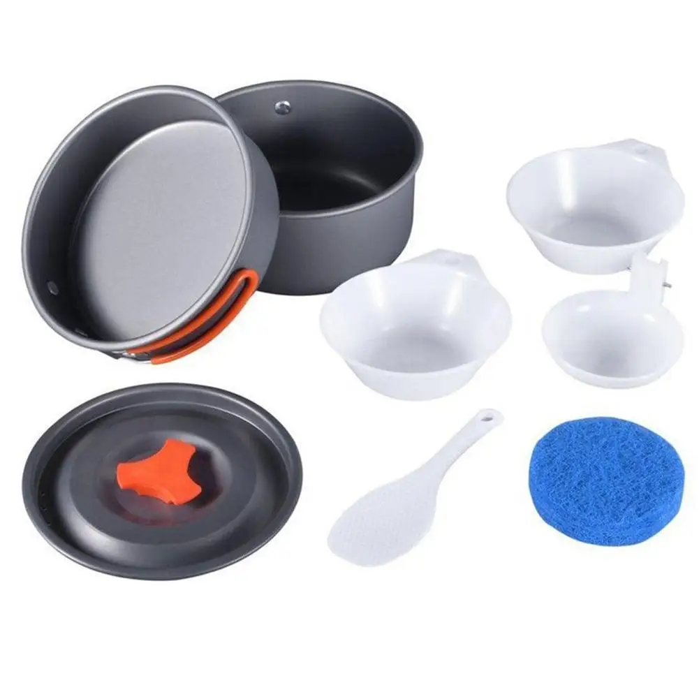 8 шт. походная кухонная посуда для пикника набор кастрюль GL|Столовые приборы