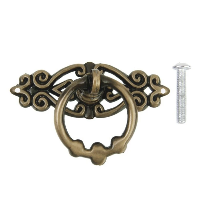 10 шт. Винтаж Кухня шкаф буфет комод двери кольцо для ящика тянуть ручки (античная