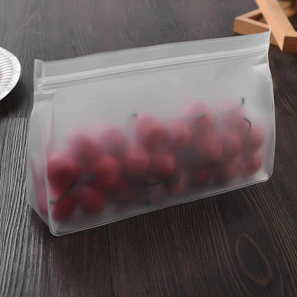 

5pcs PEVA Food Storage Bags Sealing Fruit Fresh-keeping Pouches (Random Color)